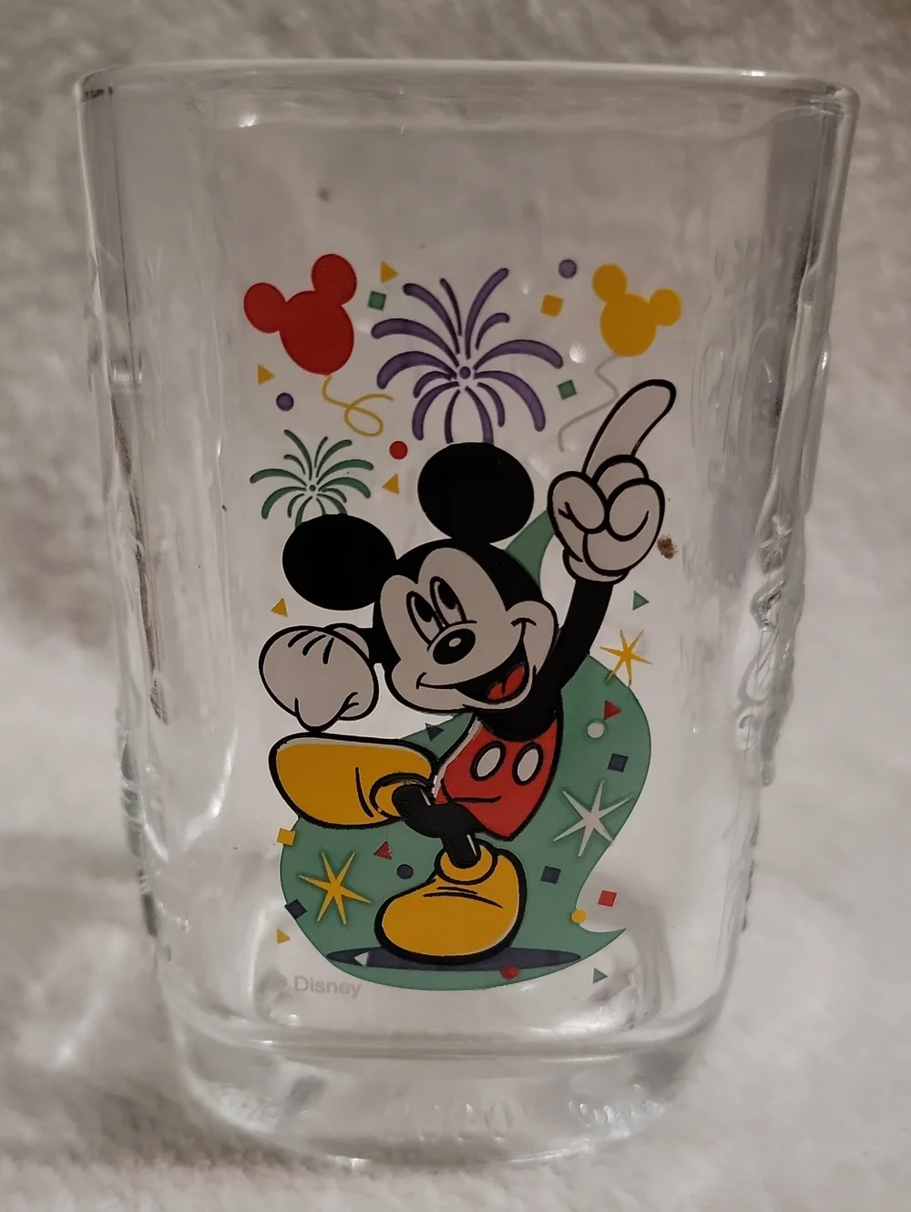 Vintage Mickey Mouse McDonald's commemorative glass